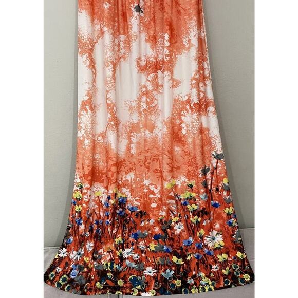 Caroline Morgan Strapless Colorful Dress Floral Print Strapless Size AUS10 Boho - Picture 6 of 8
